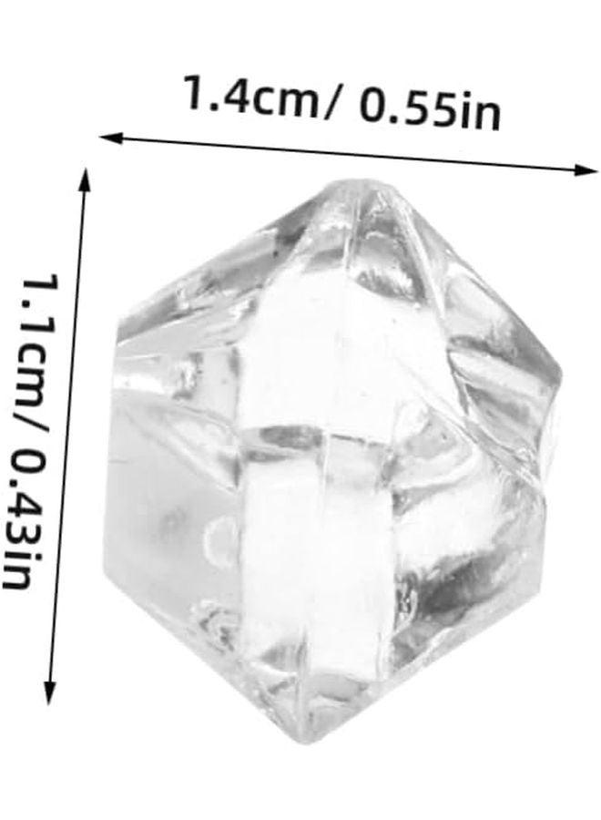 400 Pcs Crystal Clear Fake Ice Cubes For Vase Fillers Photo Props And Decorations - Image 2